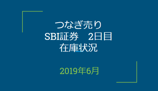 【つなぎ売り】SBI証券2日目在庫状況＆クロス状況（優待クロス）