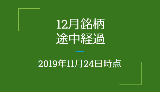 2019年12月銘柄のクロス状況　途中経過