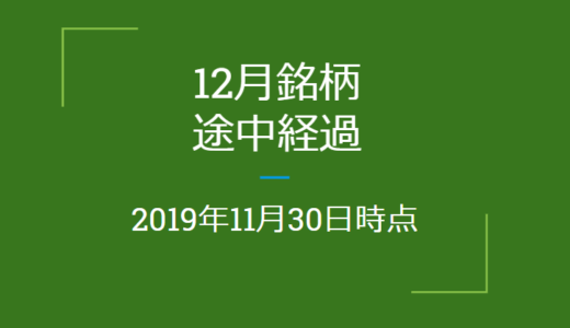 2019年12月つなぎ売り、途中経過（11月30日時点）クロス取引