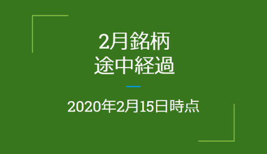 2020年2月つなぎ売り、途中経過（2月15日時点）クロス取引