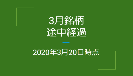 2020年3月つなぎ売り、途中経過（3月20日時点）クロス取引