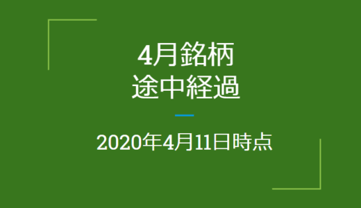 2020年月4月つなぎ売り、途中経過（4月11日時点）クロス取引