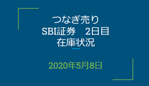 2020年5月一般信用の売り在庫状況　SBI証券2日目（優待クロス取引）