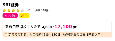 【7月24日まで！】SBI証券の口座開設＆入金で最大22,100円相当貰える