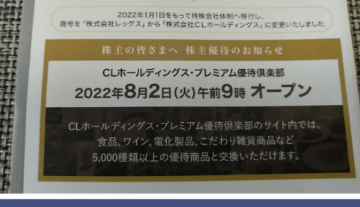 逆日歩10倍適用されたCLホールディングスから株主優待が到着