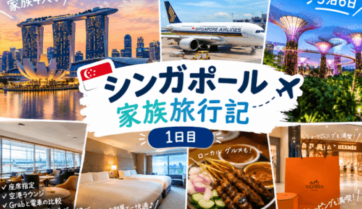 家族4人でシンガポールへ！5泊6日の旅行記【1日目】